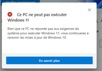 Comptabilité Windows 11