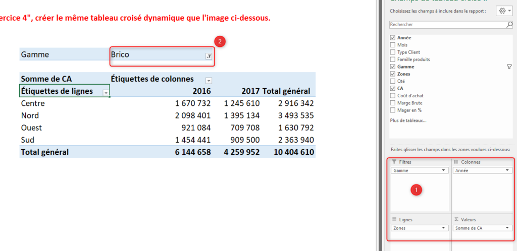 Tableau croisé dynamique